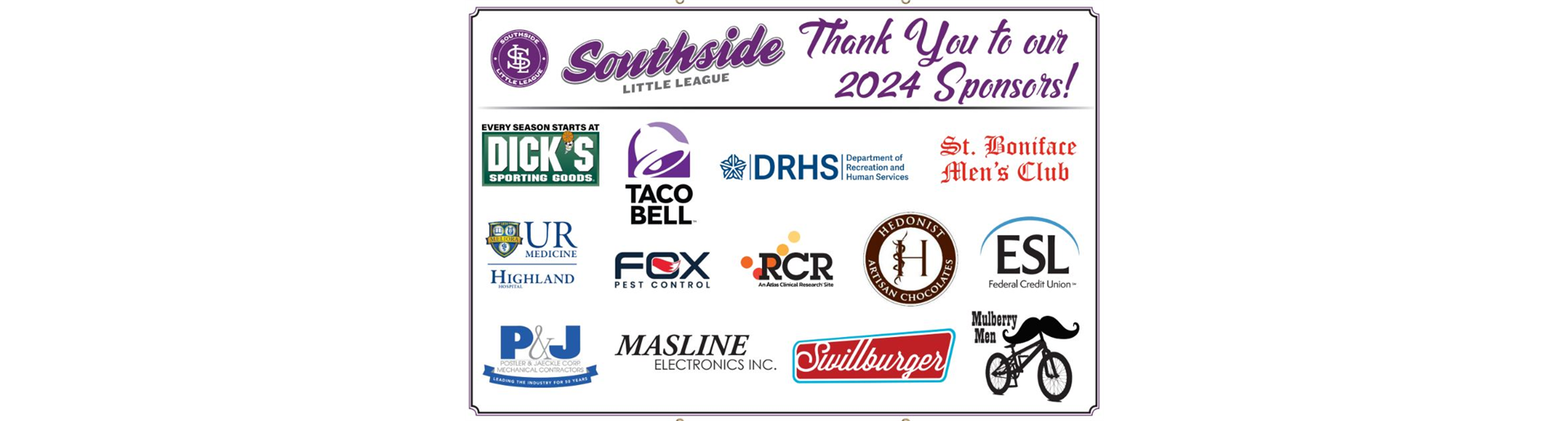 Thank you 2024 Sponsors